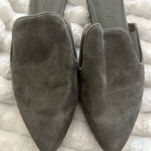 Splendid Lee Olive Suede Women's Mules